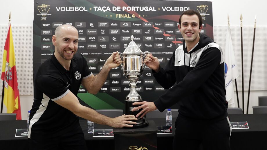 Tiago Pereira (Sporting) e Flipe Leite (AA Espinho)