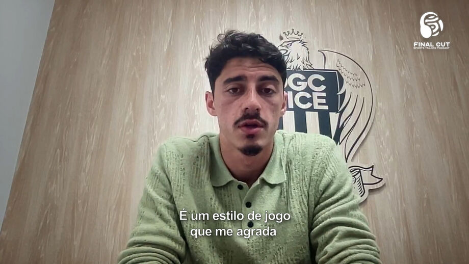 Jogador do Nice, emprestado pelo Benfica, aplaude trabalho do internacional português