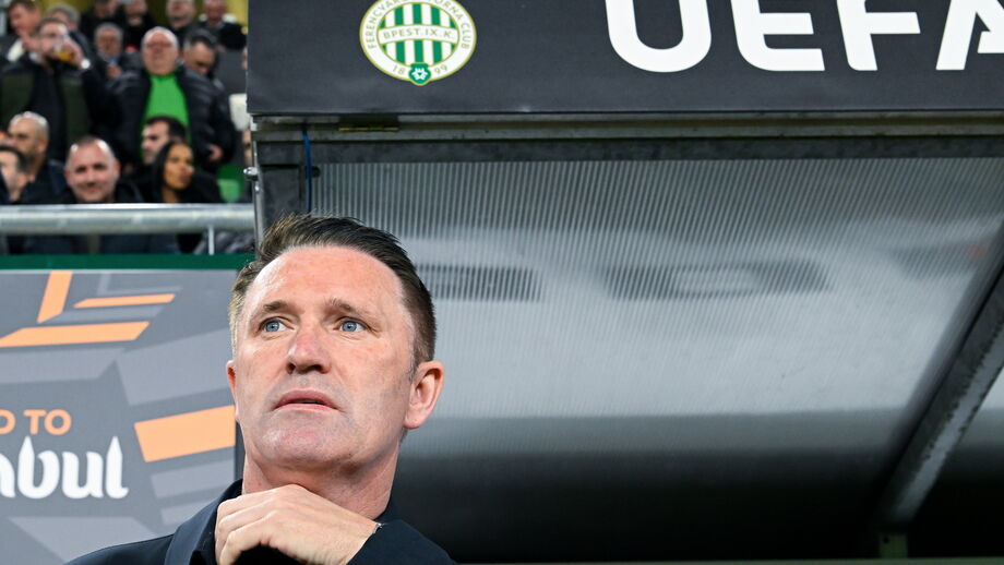 Robbie Keane treina o Ferencváros