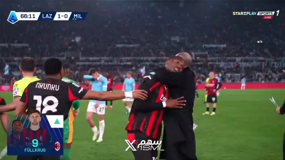 Rafael Leão não escondeu o desagrado após ser substituído: pediu explicações e até afastou Allegri