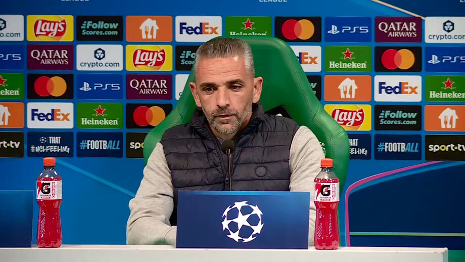 Treinador do Sporting e a desvantagem de 3-0 nos oitavos de final da Liga dos Campeões