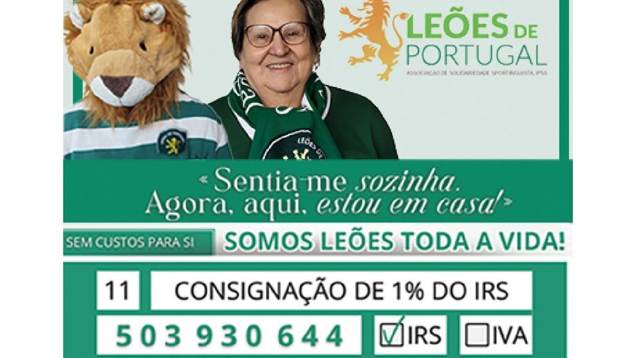 Campanha "Leões de Portugal": Consignação de 1% do IRS para apoio