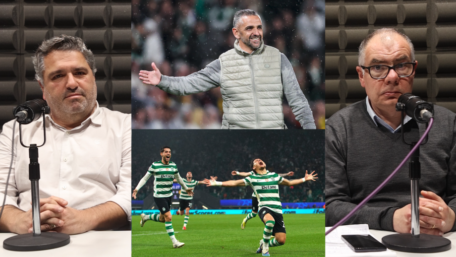 Bernardo Ribeiro, diretor de Record, e Luís Pedro Sousa, chefe de redação de Record, analisam momento dos leões