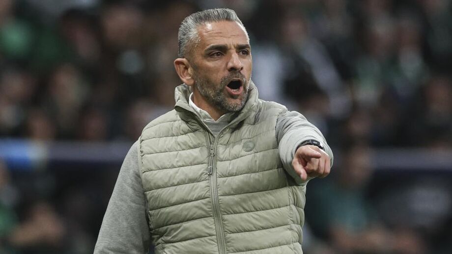 Rui Borges durante o Sporting-Bodo/Glimt