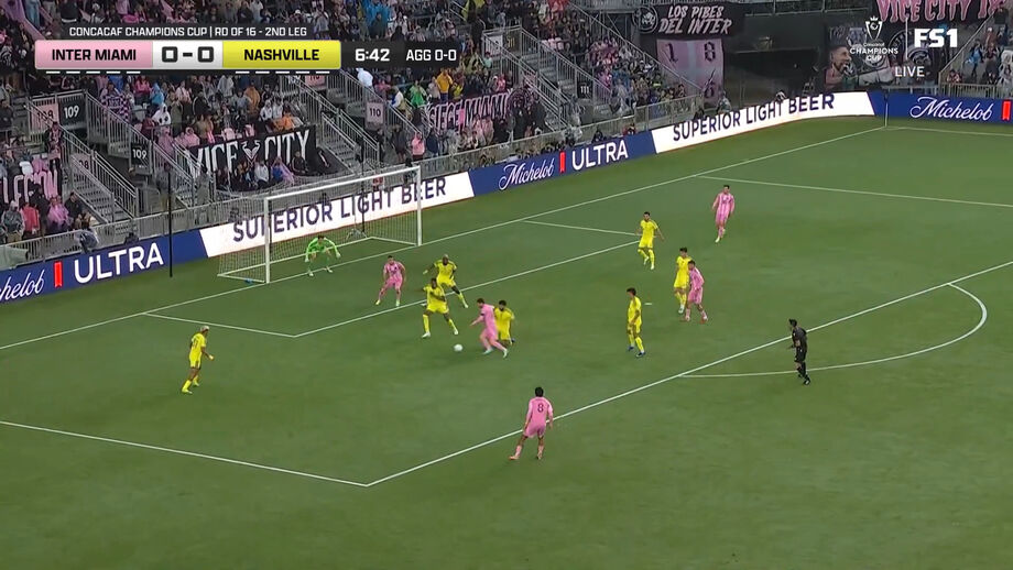 Astro argentino apontou o único tento do Inter Miami frente ao Nashville (1-1)