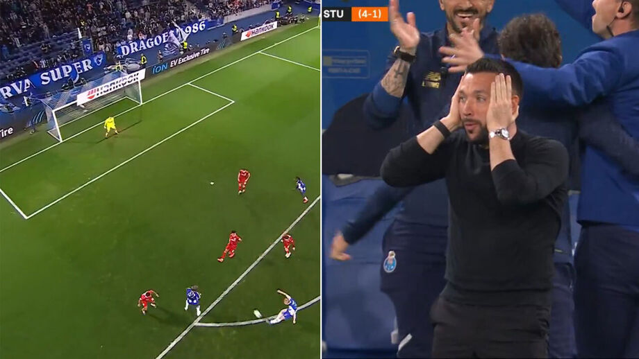 O golo de Froholdt e a reação de Farioli