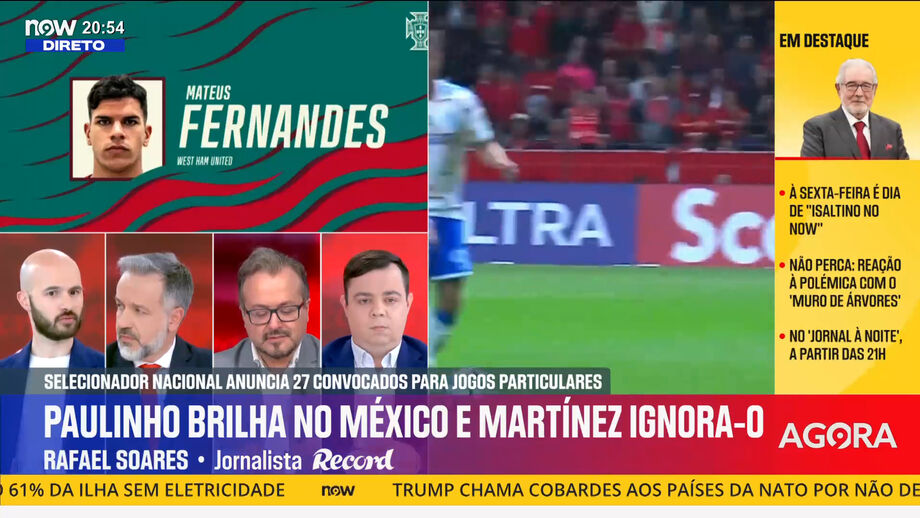 Rafael Soares e Bruno Fernandes, jornalistas de Record, criticam decisão do treinador
