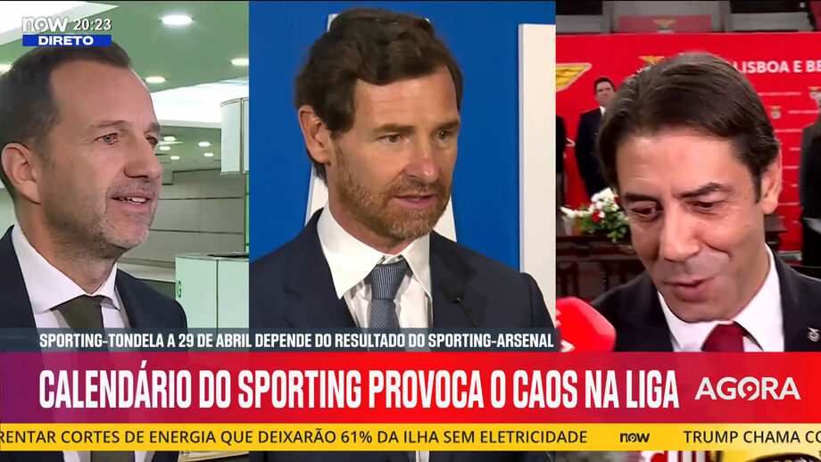 Vítor Pinto, Rafael Soares e Bruno Fernandes em análise no programa 'Record na Hora' no Now