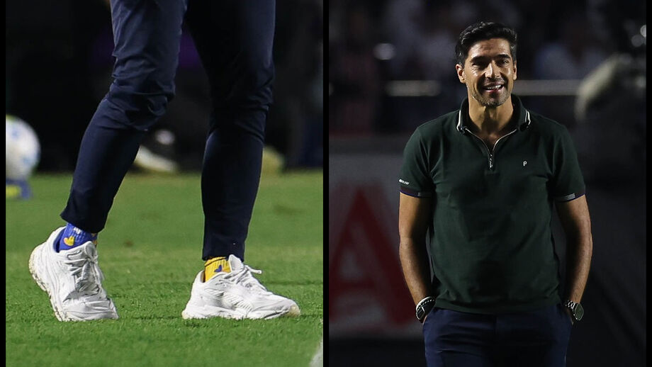 Abel Ferreira marca dia do Síndrome de Down com meias diferentes