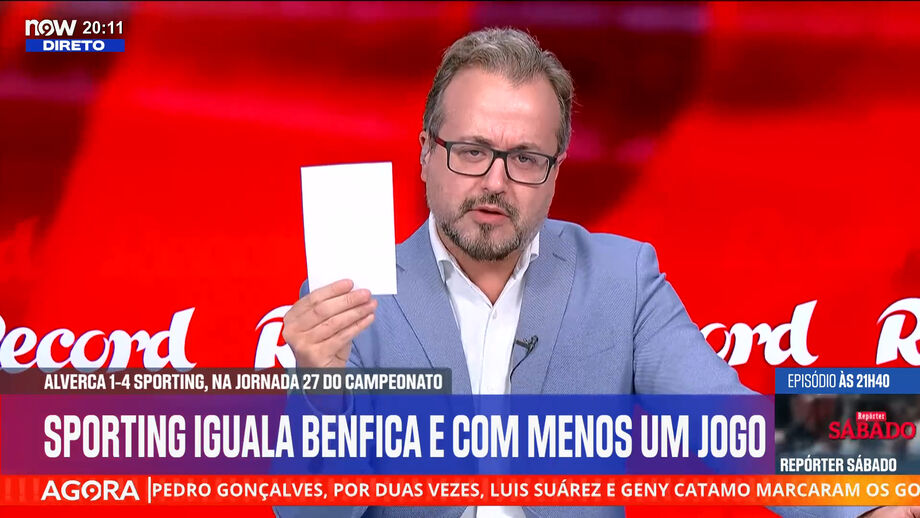 Subdiretor de Record analisa momento marcante do Alverca-Sporting