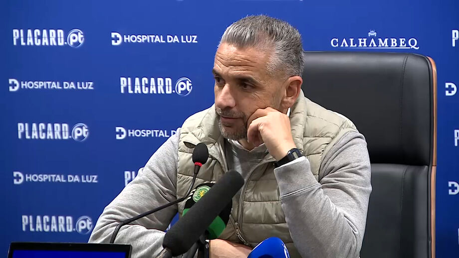 Treinador do Sporting após goleada ao Alverca