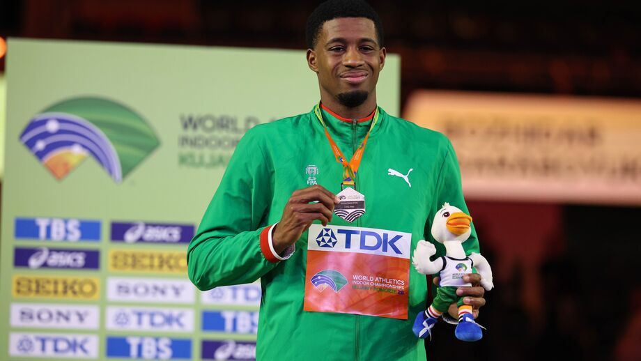 Gerson Baldé conquista ouro no salto em comprimento em prova mundial