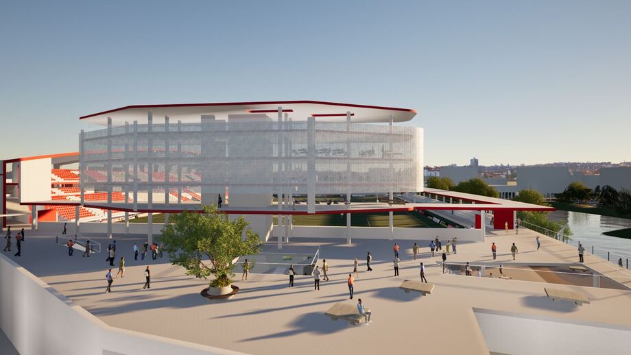 Projeto do futuro estádio do Salgueiros