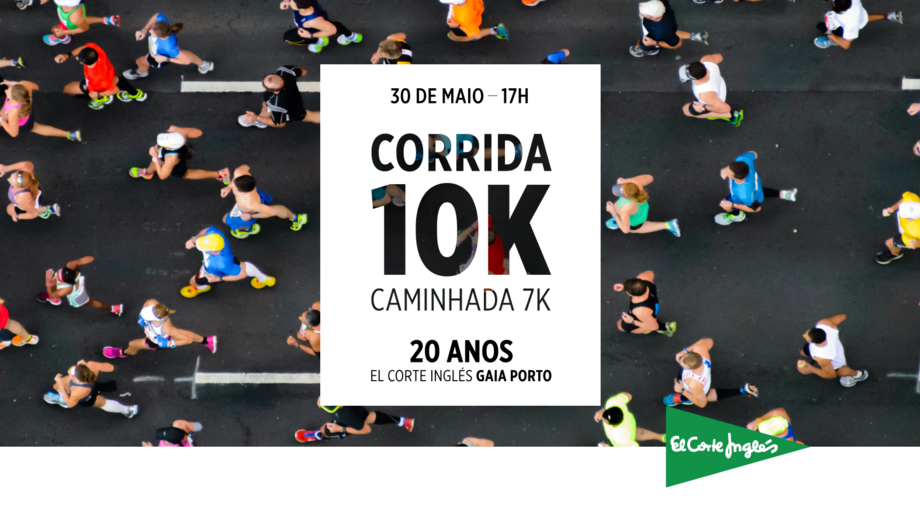 Gaia recebe corrida e caminhada de aniversário do El Corte Inglés