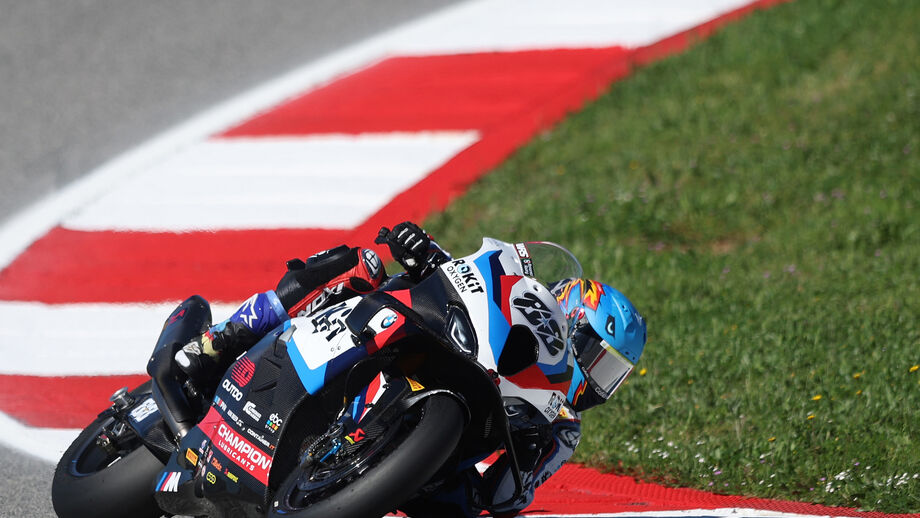 Miguel Oliveira nos treinos livres das Superbikes em Portimão