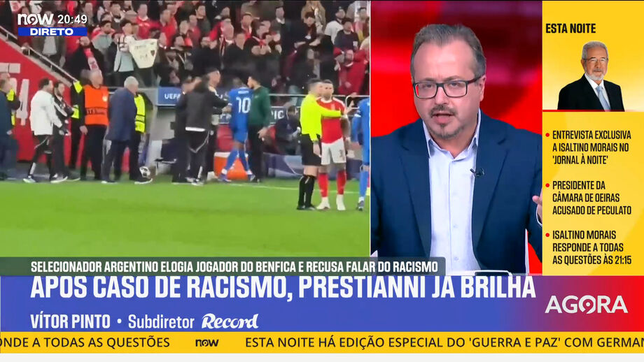 Subdiretor de Record sobre caso de alegado racismo do jogador do Benfica com Vinícius Júnior