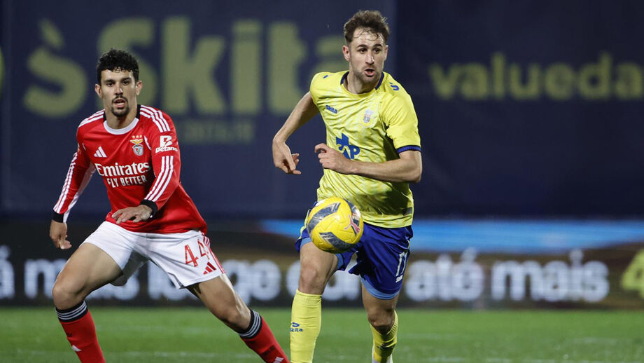 Barbero em ação frente ao Benfica