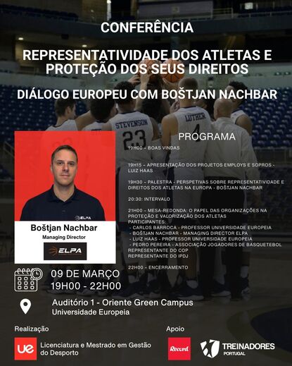 Programa da conferência na Universidade Europeia