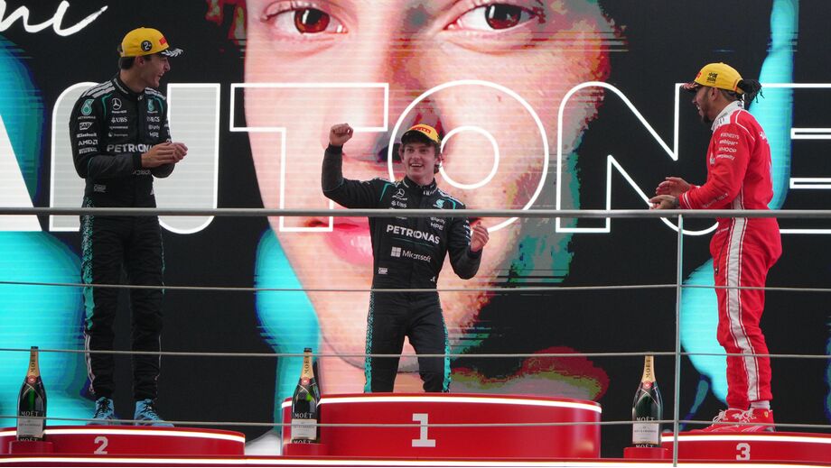 As imagens da primeira vitória de Kimi Antonelli na Fórmula 1