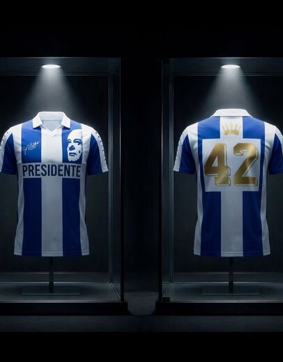 Camisola 'Presidente', homenagem a Pinto da Costa, com o número 42