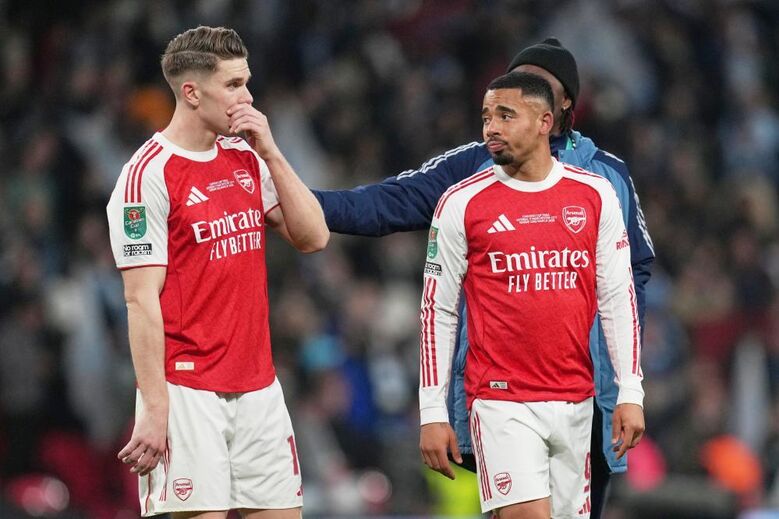 Gyökeres depois da derrota do Arsenal com o Manchester City, na final da Taça da Liga inglesa