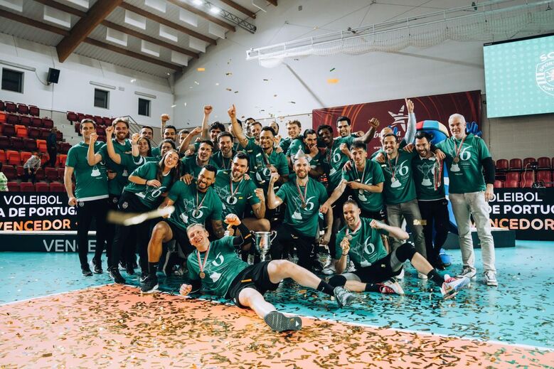 Sporting celebra conquista da Taça de Portugal masculina