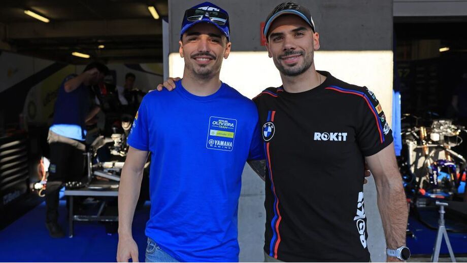 Tomás Alonso com Miguel Oliveira