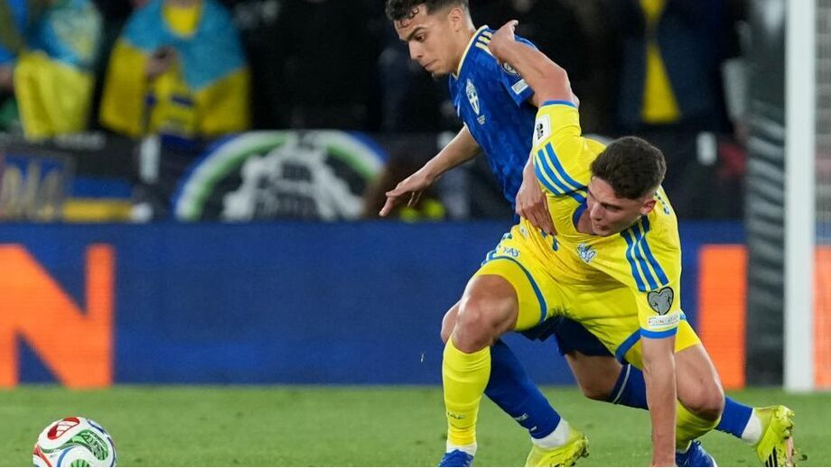 Sudakov em ação pela seleção da Ucrânia