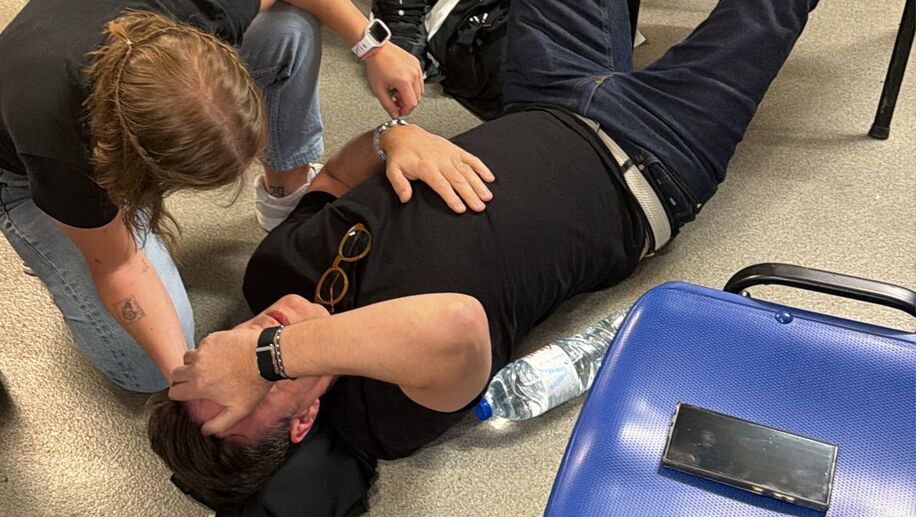 Jogadores precisaram de ser assistidos