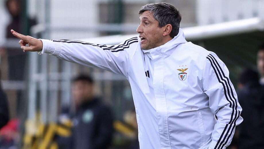 Luís Araújo, treinador dos sub-19 do Benfica