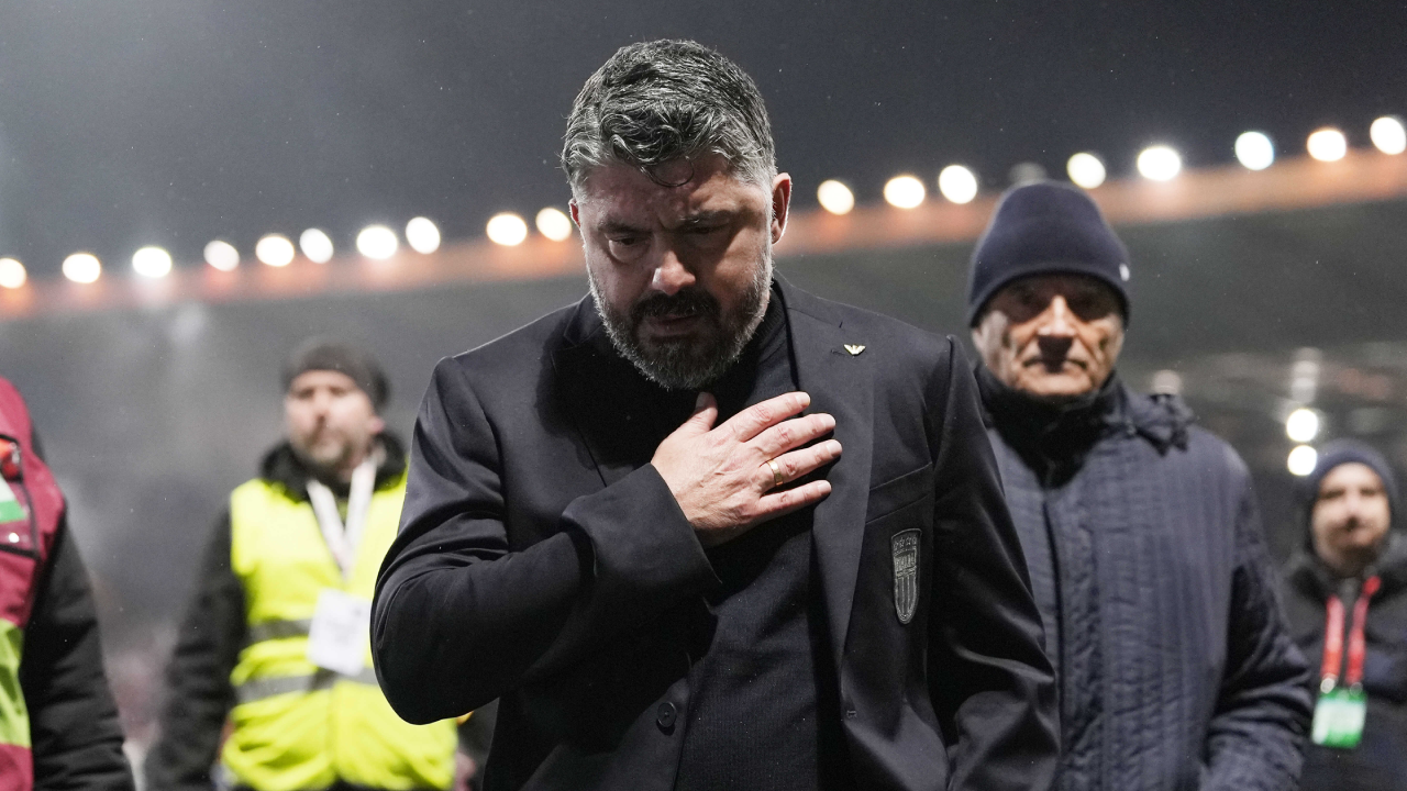 Gennaro Gattuso, selecionador de Itália, após falhar o apuramento para o Mundial