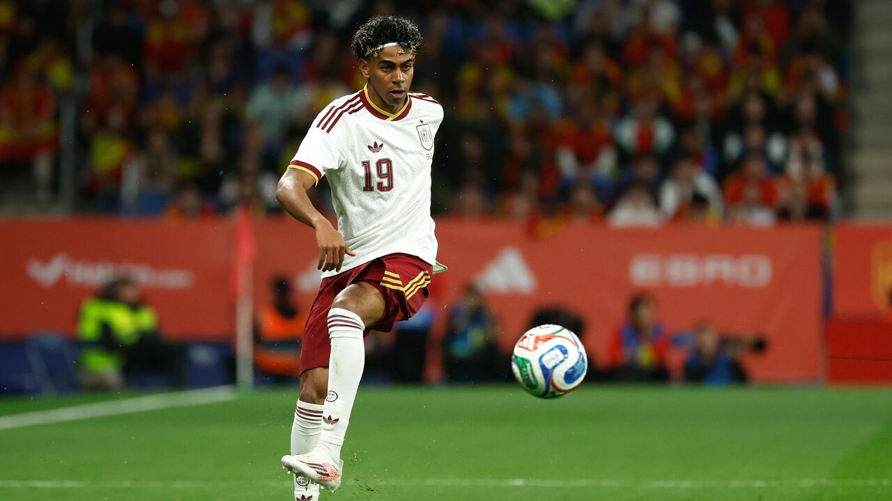 Lamine Yamal no Espanha-Egito