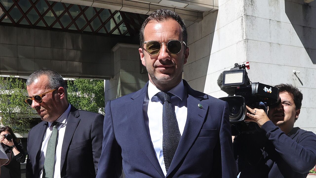 Frederico Varandas antes da reunião com Margarida Balseiro Lopes