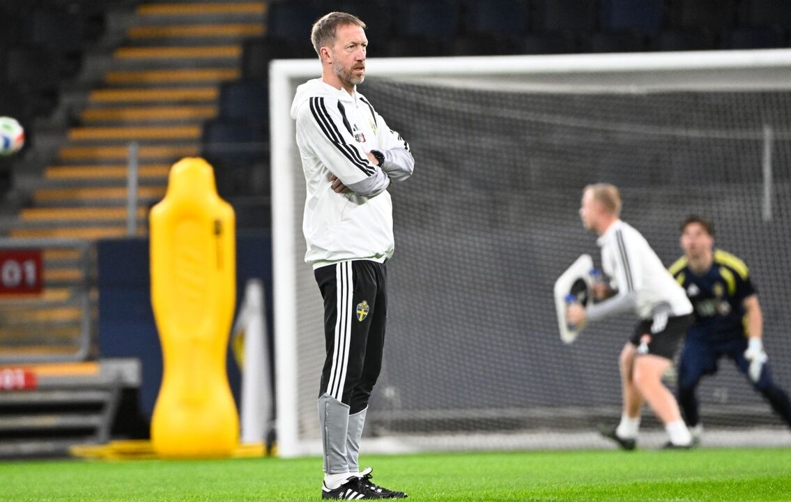 Graham Potter treina a seleção da Suécia para o Mundial
