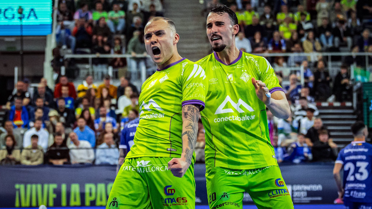 Fabinho (esquerda) é a figura maior do Palma Futsal