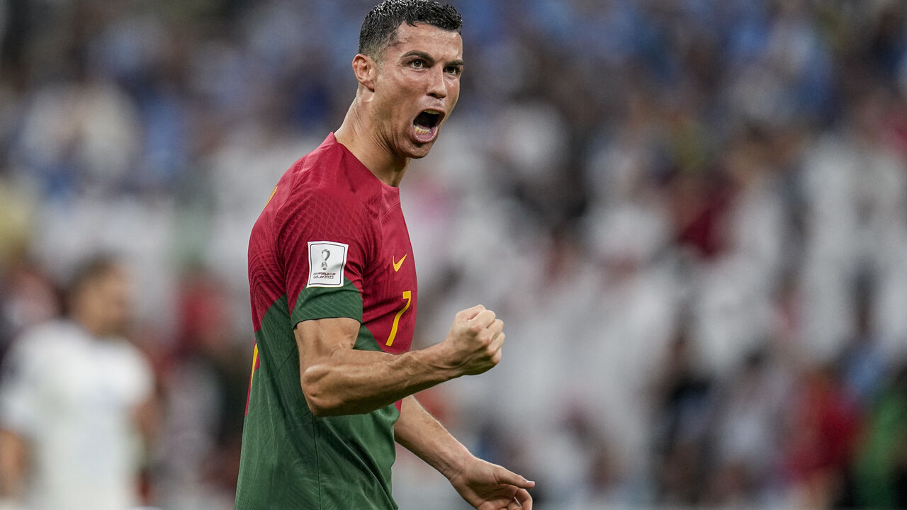 Cristiano Ronaldo celebra golo pela Seleção