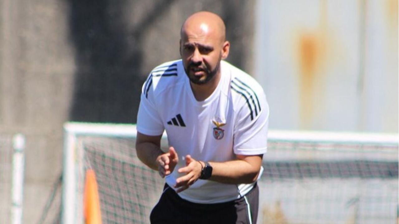 Filipe Ferreira, treinador dos infantis do Benfica