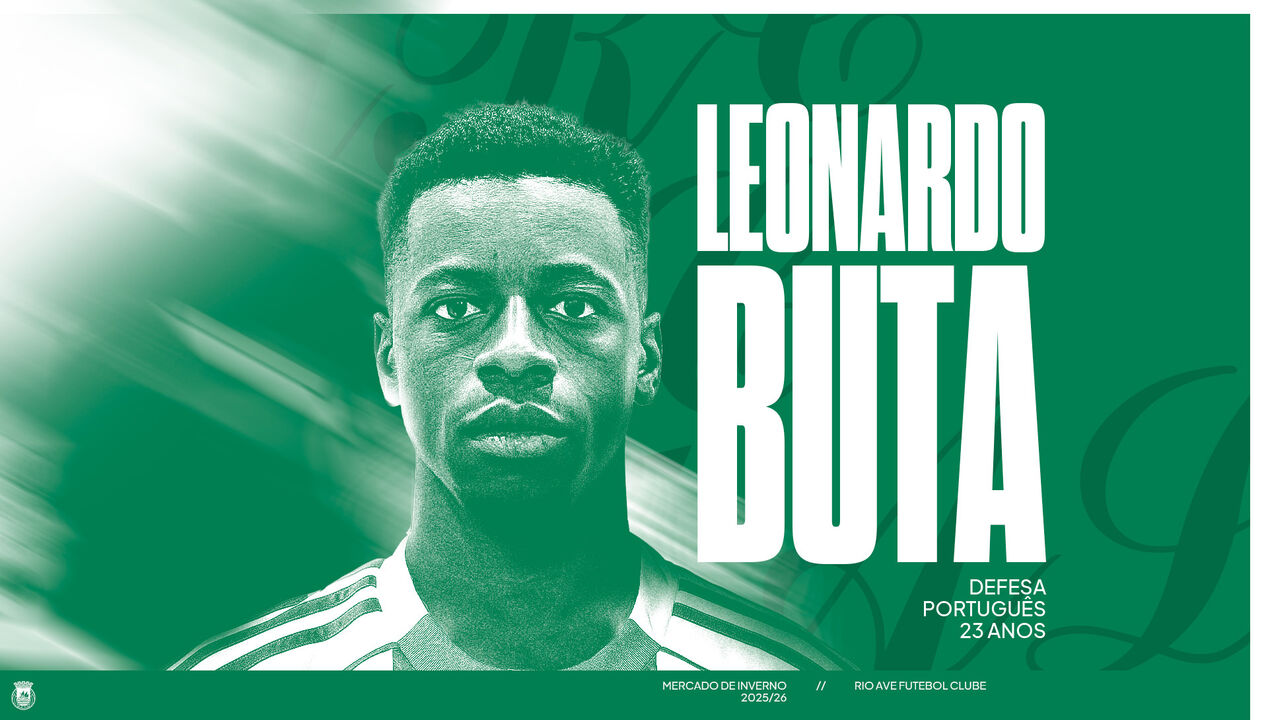 Leonardo Buta, defesa português de 23 anos, no Rio Ave Futebol Clube