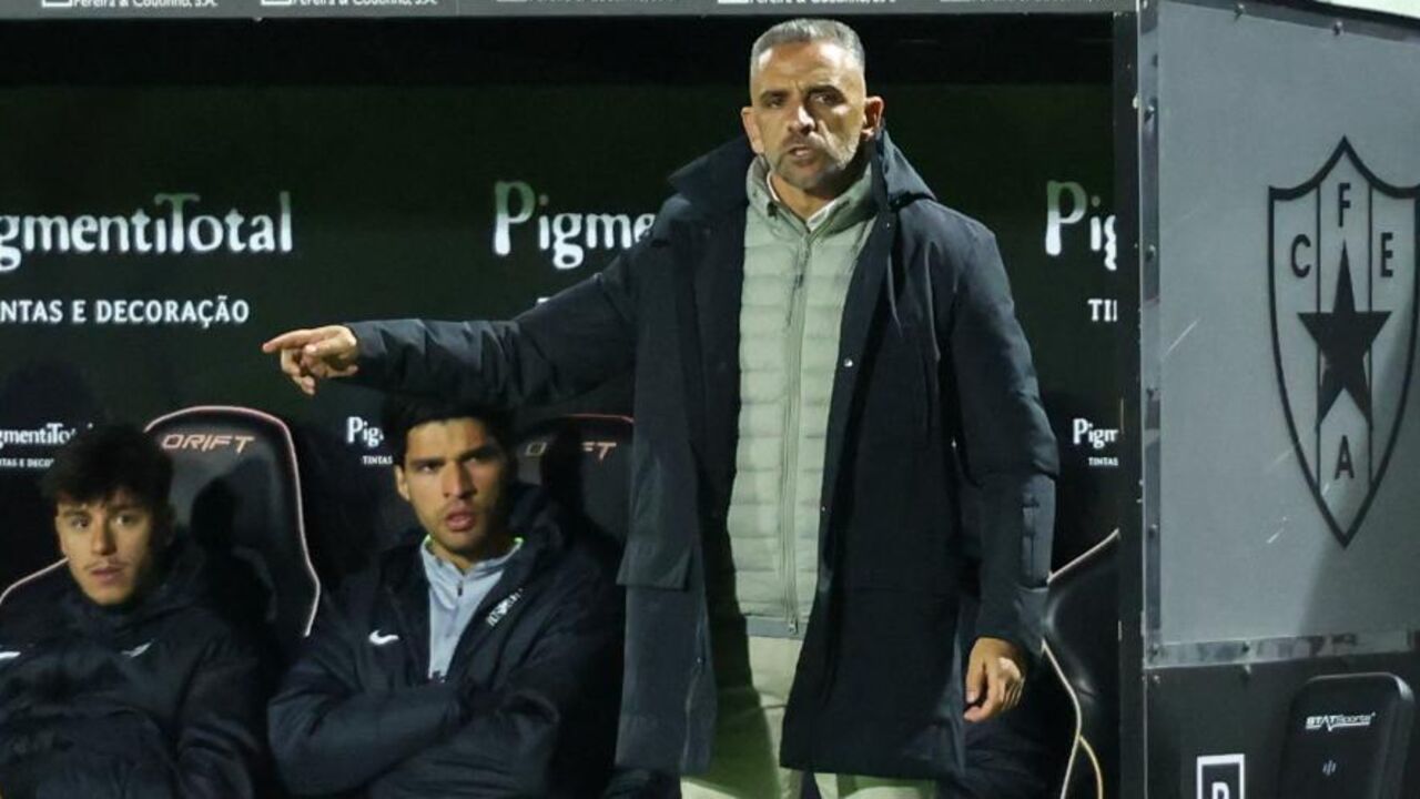 Rui Borges durante o E. Amadora-Sporting