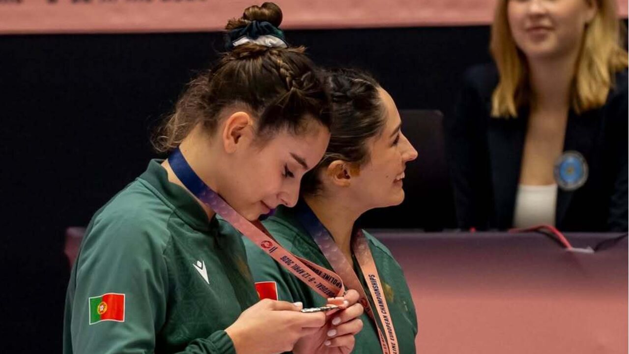 Ginastas portugueses brilham no Europeu de trampolins