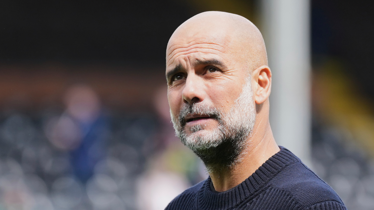 Pep Guardiola, treinador do Manchester City