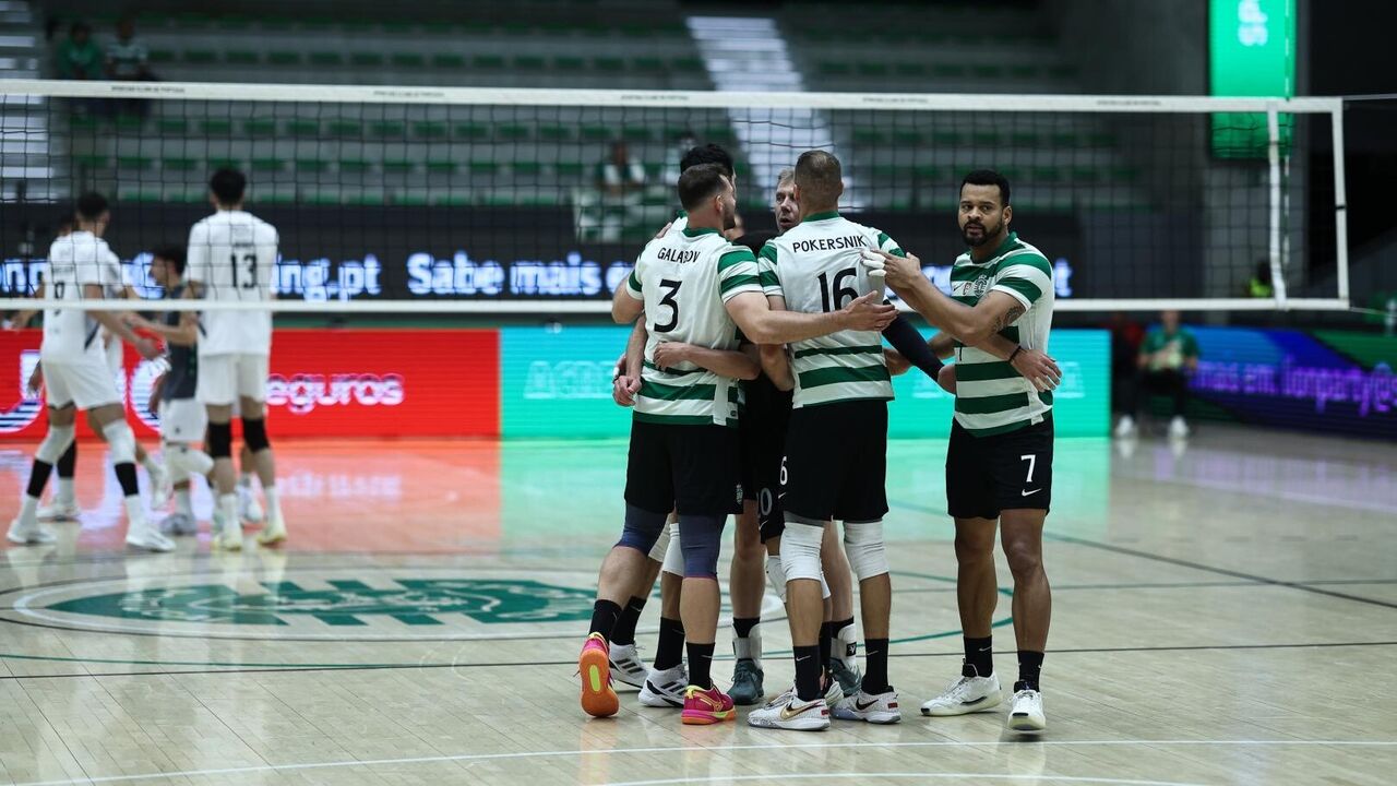 Sporting vence V. Guimarães e avança para final do playoff de voleibol