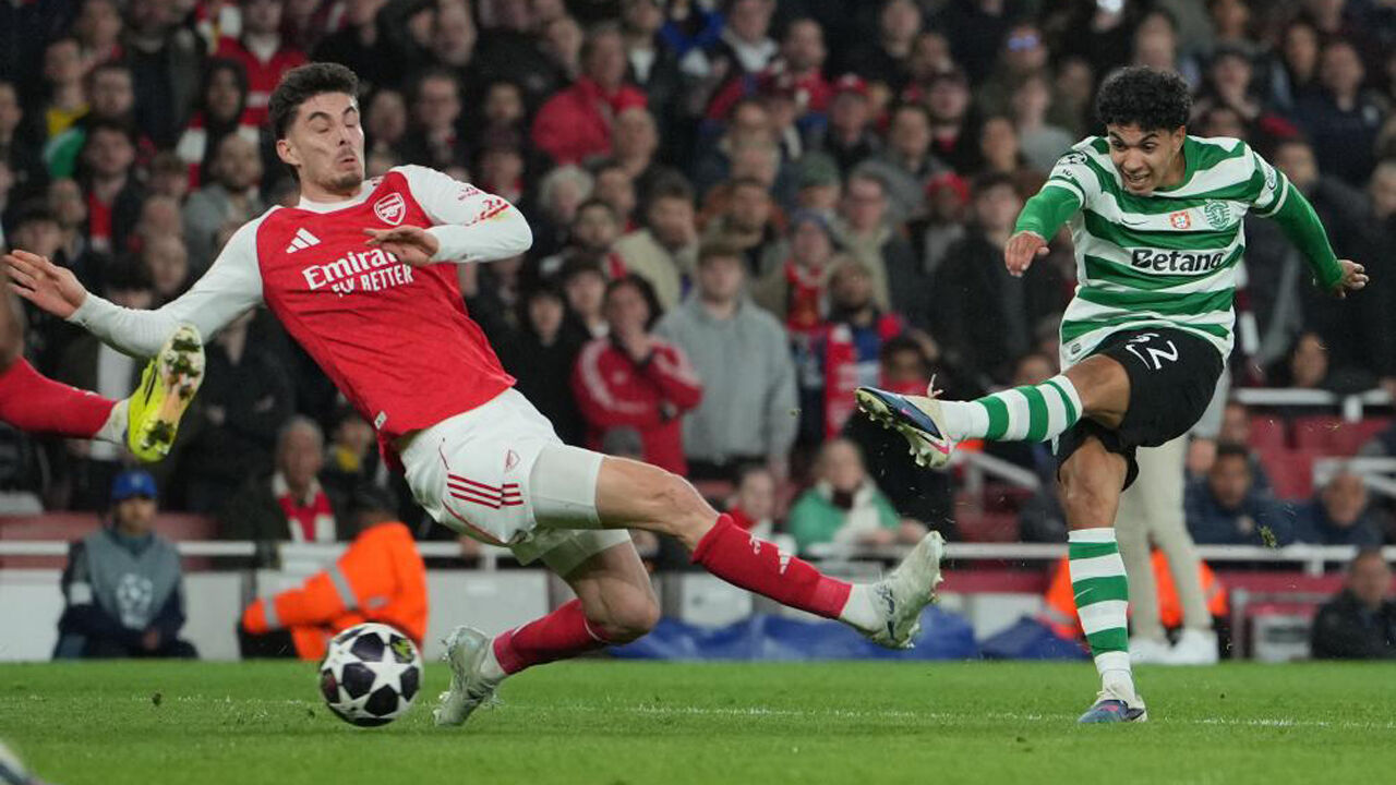 Sporting não foi além de um empate em casa do Arsenal e caiu na Champions