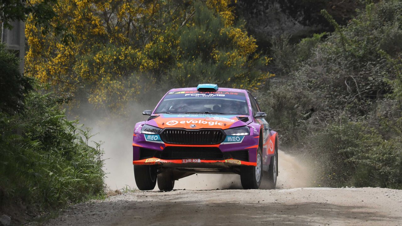 Armindo Araújo ao comando do seu Skoda Fabia