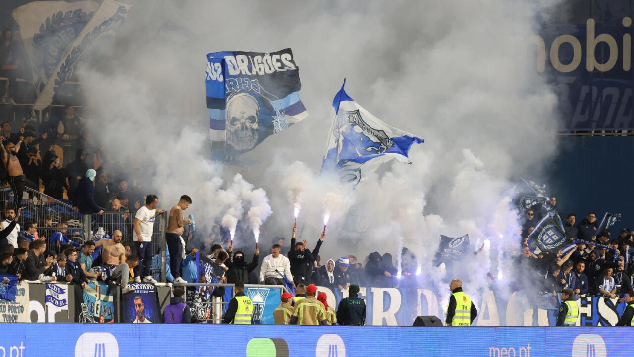 Adeptos do FC Porto na Amoreira 