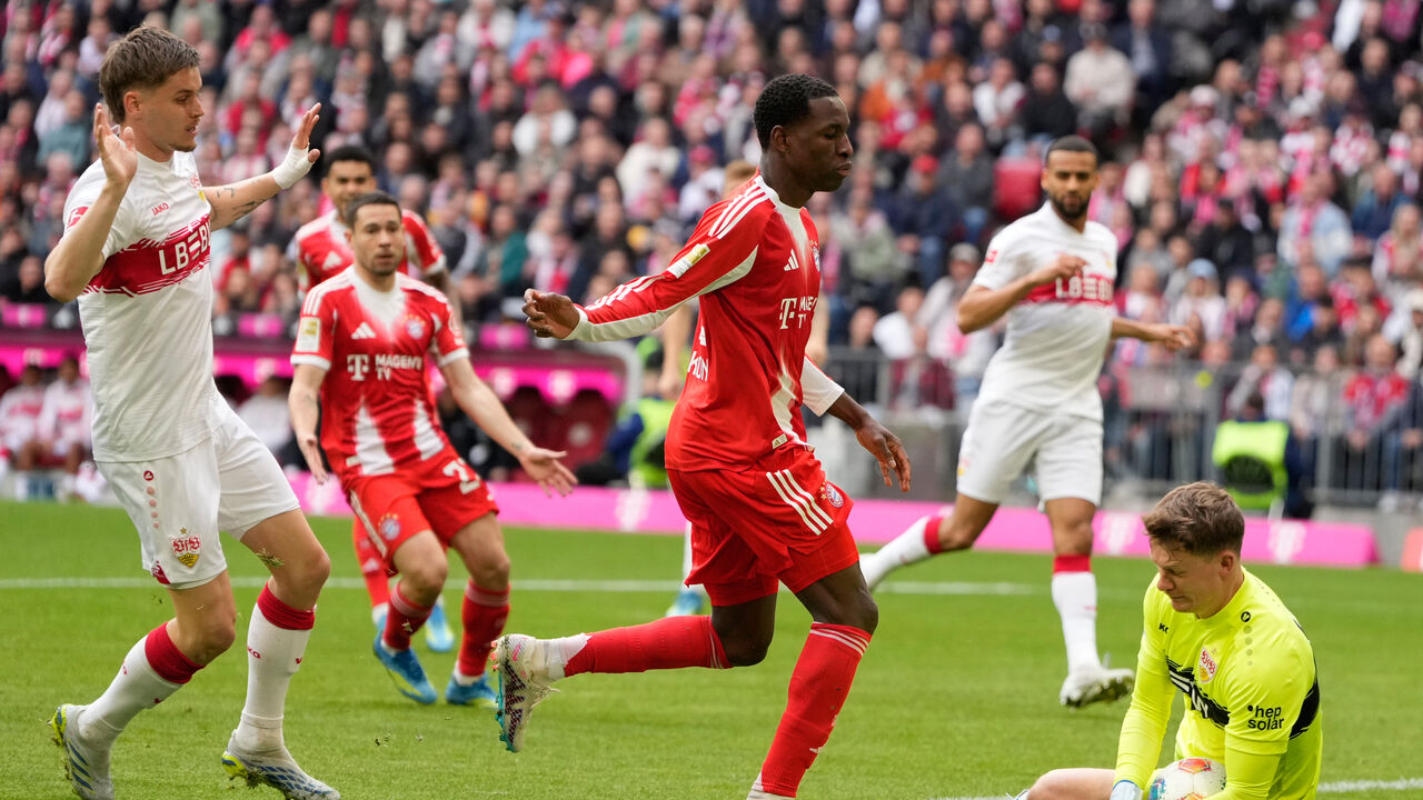 Nicolas Jackson no Bayern Munique-Estugarda