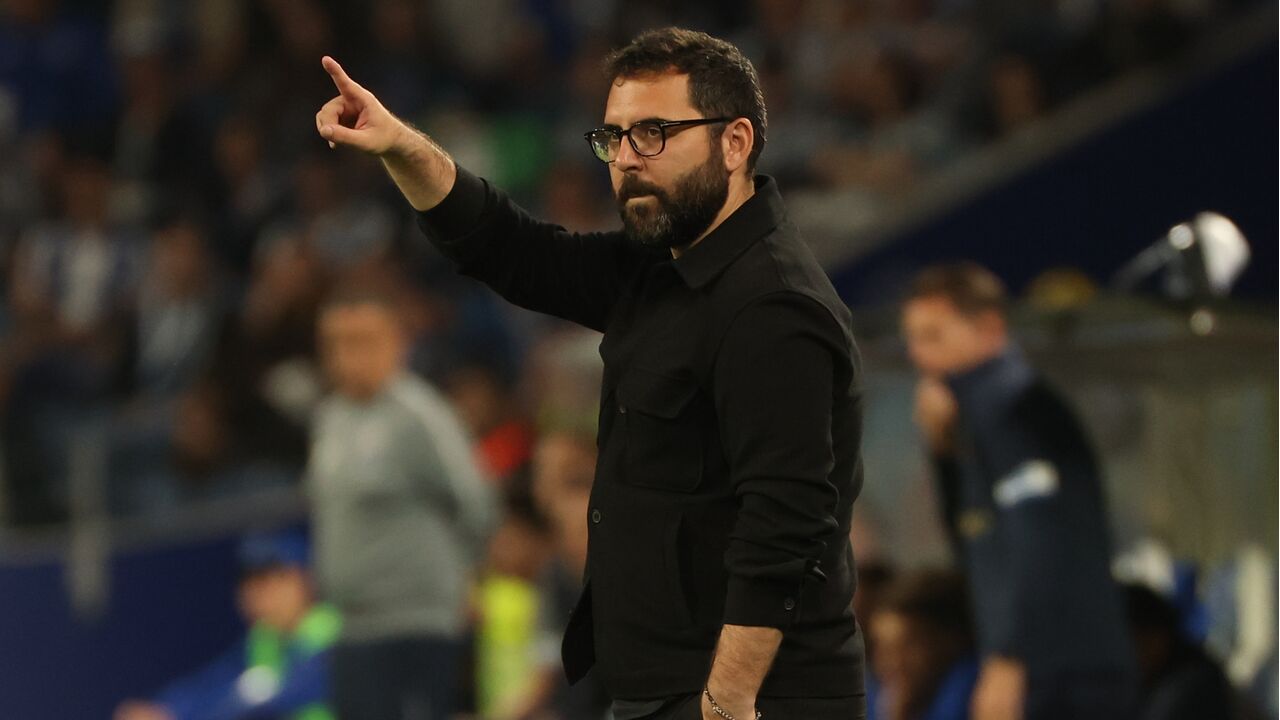 Gonçalo Feio durante o jogo com o FC Porto