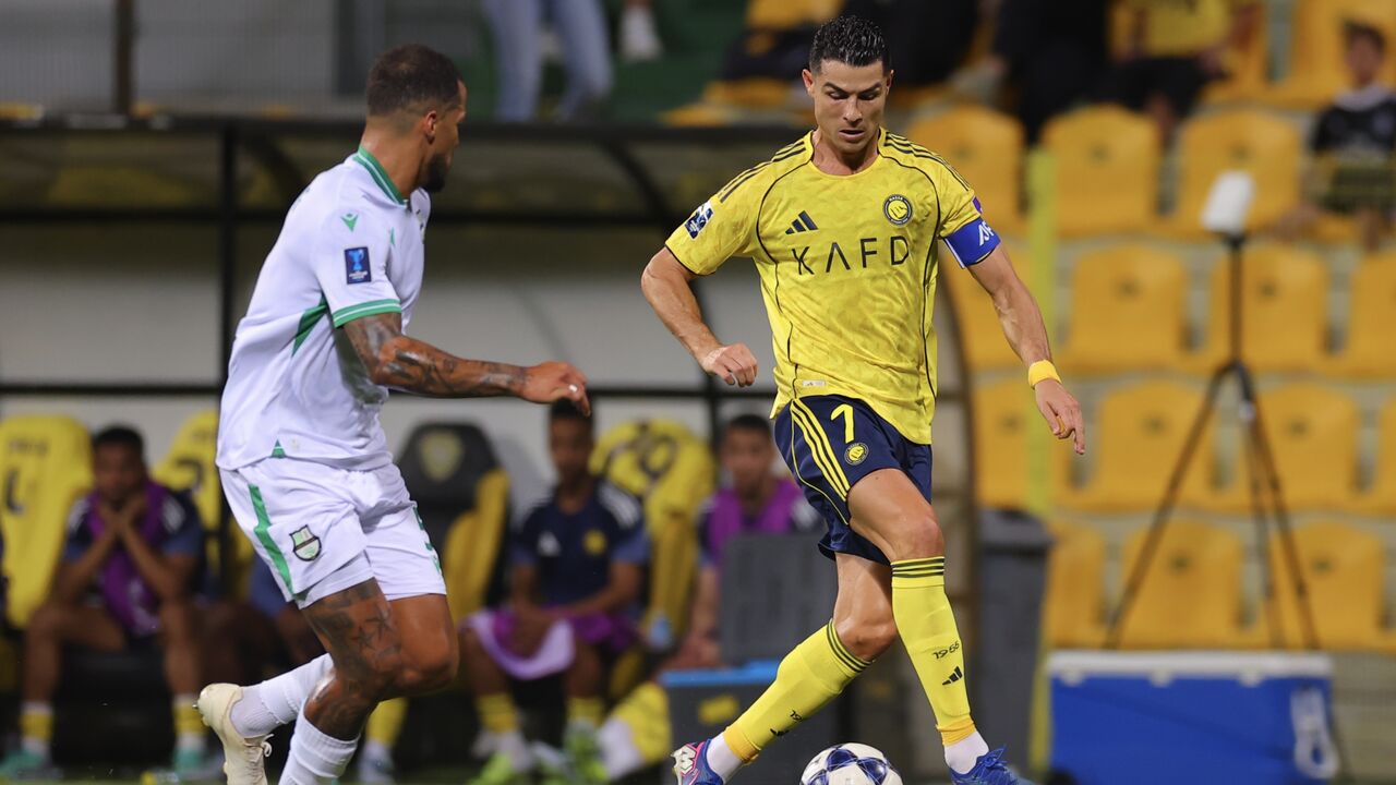 Cristiano Ronaldo em ação frente ao Al Ahli
