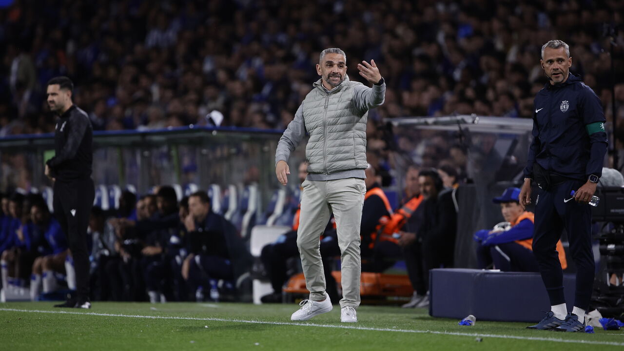 Rui Borges durante o clássico