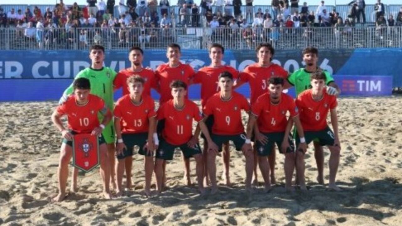 Seleção portuguesa na final da Euro Beach Soccer Cup Sub-20